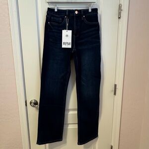RFM High Rise Jeans Dark Wash Size 7/28 NWT